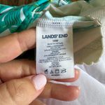 Lands' End Womens Green Palm Frond Underwire Tankini Swim Suit Top Plus Size 16W Photo 5