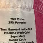 Talbots T by  Quarter Zip Pullover size small Pink Ombré Striped French Terry Photo 2