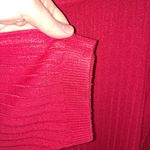 Norton Mcnaughton Norton‎ McNaughton Red Ribbed Mock Turtleneck Sweater Size Large Photo 3