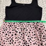 SheIn  Pink and Back Polka Dot Romper Photo 7
