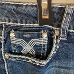 Embellished Denim Jeans Rhinestone Pockets Dark Wash Cute Western Blue Size undefined Photo 1