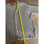 Hudson Jeans Hudson 100% Cotton Gray Button Up Knit Cardigan Sweater Women’s size Large Photo 10