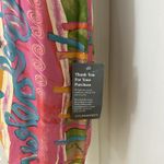 Rabbit Designs Dress Sz 8 Petite Artsy 80's Colorful Abstract Sleeveless Sheath Photo 2