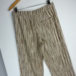 Free People  Marta Yarn Dye Trouser Pants Sz 4 Stripe Wide Leg Cotton Photo 13