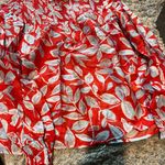 THML  medium red floral blouse Photo 4