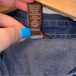 Bit & Bridle Jean Dress Tunic Long Roll Tab Sleeve Belt Loops Women’s Small Blue Photo 5