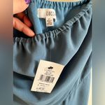 Lucca Couture NWT Lucca Women's Blue Chiffon Dress / Off-The-Shoulder Small Sleeves Size Med Photo 1