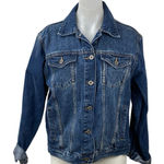 Denim Desire Women's Blue Medium Wash Long Sleeve Button Up Jean Jacket Size L Size L Photo 0