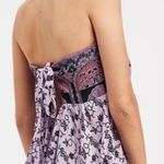 Free People  Purple Smocked Tie Front Jumpsuit‎ Photo 8