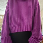 Nine West Purple Turtleneck Sweater Size M Photo 0