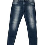 Dear John  Size 26” Dark Wash Raw Hem Skinny Jeans Photo 0