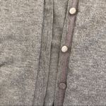 Cable & Gauge Button-Up 3/4 Sleeve Cardigan Grey Medium Photo 4