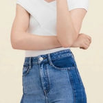 Maje  Manhattan Blanc Ribbed Two Way Top Size 2 Photo 0