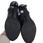 Talbots Peep Toe Black Patent Leather Slingback heels size 9AA NEW with BOX Photo 7