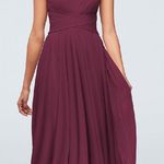 David's Bridal Spagetti Strap Bridesmaid Dress Photo 0