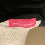 Pookie & Sebastian  V Neck Black Longsleeve Shirt Photo 4