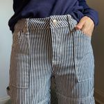 Edikted Striped Cargo Pants size Small Wide Leg Retro Y2K Streetwear Denim Photo 1