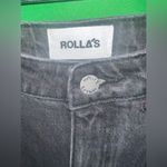 Rolla's NWT High Rise Original Straight Brad Black Worn Jeans size 27 Photo 4