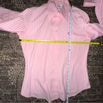 Lilly Pulitzer  Vintage Women’s 6 Pink White Striped Button Up Long Sleeve Shirt Photo 4