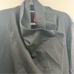 Spanx Drape Front Jacket Very Black plus size 3X NWT faux leather ponte stretch Photo 1