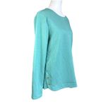 Croft & Barrow Women's  Sweatshirt Size S Teal Button Detail Long Sleeve NWT Photo 8