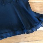 EXPRESS  black silk midi skirt Photo 1