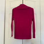 Nordstrom 100% Cashmere Bright Pink Cowl Neck Turtleneck Sweater Size Small Photo 6