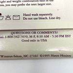 Hanes 90s  Vintage Navy Silky Sheer Control Top Sandalfoot Pantyhose Photo 4