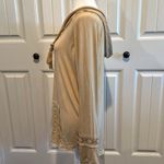 POL Medium Goldenrod Burnout Crochet Detailed Hooded Top Photo 7