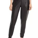 Spanx  Leather-Like Black Faux Leather Pull-On Jogger Pants Size S Photo 0