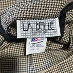 Vintage La Belle brown Houndstooth Midi Pencil Skirt W Slit Women’s‎ Size 5 Photo 3