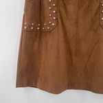 BB Dakota  Skirt Size 0 Faux Suede Steve Madden Country Western Cowgirl Cowboy Photo 10