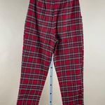 Urban Renewal URBAN RENWAL Outfitters Women's XS Red Plaid Straight Leg Trousers High Waist Photo 3