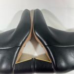 XOXO KENDAL LEATHER TALL BOOT WITH GOLD HEEL ACCENT ZIP WOMEN SZ 10M BLACK NEW Photo 4