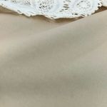 Bailey blue Cream Sleeveless Laser Cut Lace Overlay Fully Lined Dress XL Cream Photo 3