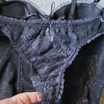 Delicates  Vintage Black Lace Corset Set Size M Photo 9