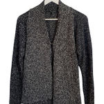Eileen Fisher  Black White Cardigan Sweater Jacket W-173 Size Small Petite Photo 0