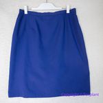 Sag Harbor  blue Blazer‎ And Skirt Set Women's Size top 10, skirt size 16 Photo 8