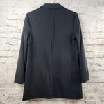 All Saints Aleida Jersey Blazer Black Size 4 Open Front 3/4 Sleeves Photo 5
