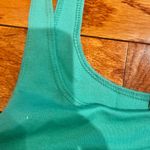 ZARA green bodycon Tank Sleeveless back slit midi dress size M Photo 8