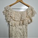 Lulus Waiting For Forever Cream Lace Off The Shoulder Jumpsuit Size XS Photo 3