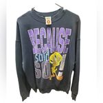 Looney Tunes VTG  Sweater Women’s Sweatshirt Tweety Bird 1997 Size Large Photo 6