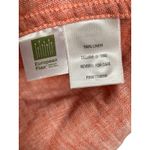 Garnet Hill Linen Tunic Top Women's Size Large Long Sleeve Button Front Coral Photo 4