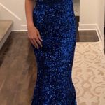 Portia And Scarlett Prom Dress Blue Size 4 Photo 0