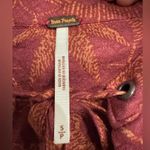 Free People  Mia Floral Print Plunging Tie Neck Long Sleeve Tunic Top Size Small Photo 5