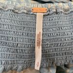 Free People  Light Blue and Cream Leopard Print Two Way Street Halter Top Photo 2