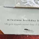 NWT LUCKY FEATHER FUn Twenty One 21 21st Birthday Beaded Bracelet 14K Gold Photo 2