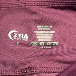 Zyia  Active Plum Logo Stripe Light N Tight Hi-Rise Crop 17" Size 2 C34 Photo 8