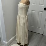 Jen's Pirate Booty Jen’s Pirate Booty Cream Gauze Strapless Maxi/Midi Dress Photo 2