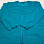 Cable & Gauge  Turquoise Cardigan Photo 13